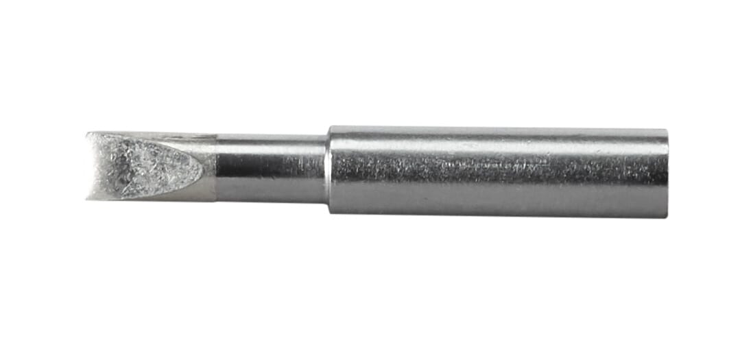 Milwaukee® M12™ 49-80-0401 Cordless Soldering Iron Chisel Tip, For Use With M12™ 2488-20 Soldering Iron, 1.69 in L Tip, 1.55 in Size, 0.02 in Tip Radius, Copper Core, Copper Core, Nickel Plated/Iron Coated